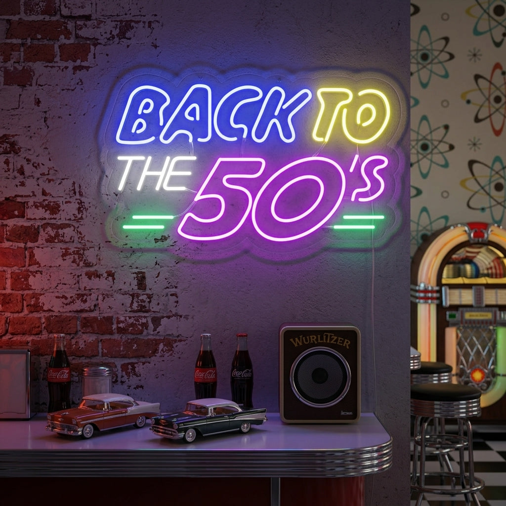 "Back To The 50s" Neon Sign