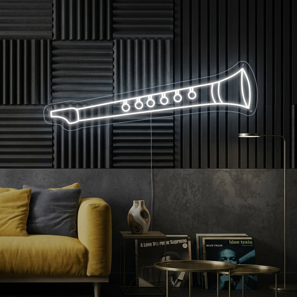 "Flute" Neon Sign