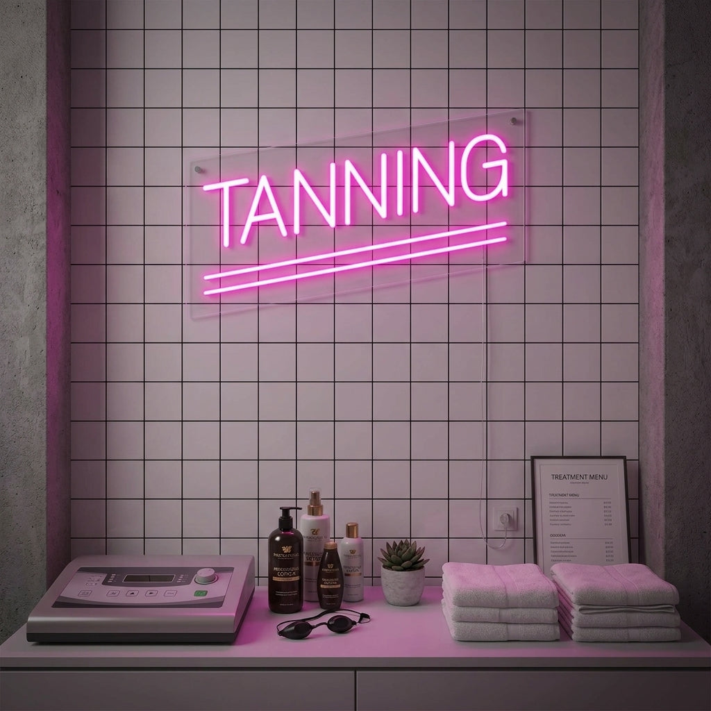 "Tanning" Neon Sign