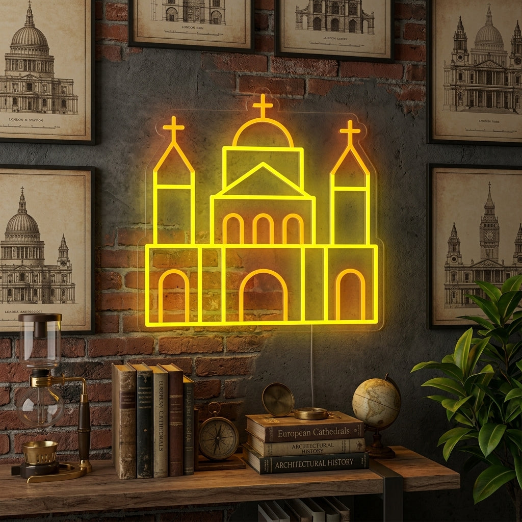 "London St Paul Cathedral" Neon Sign