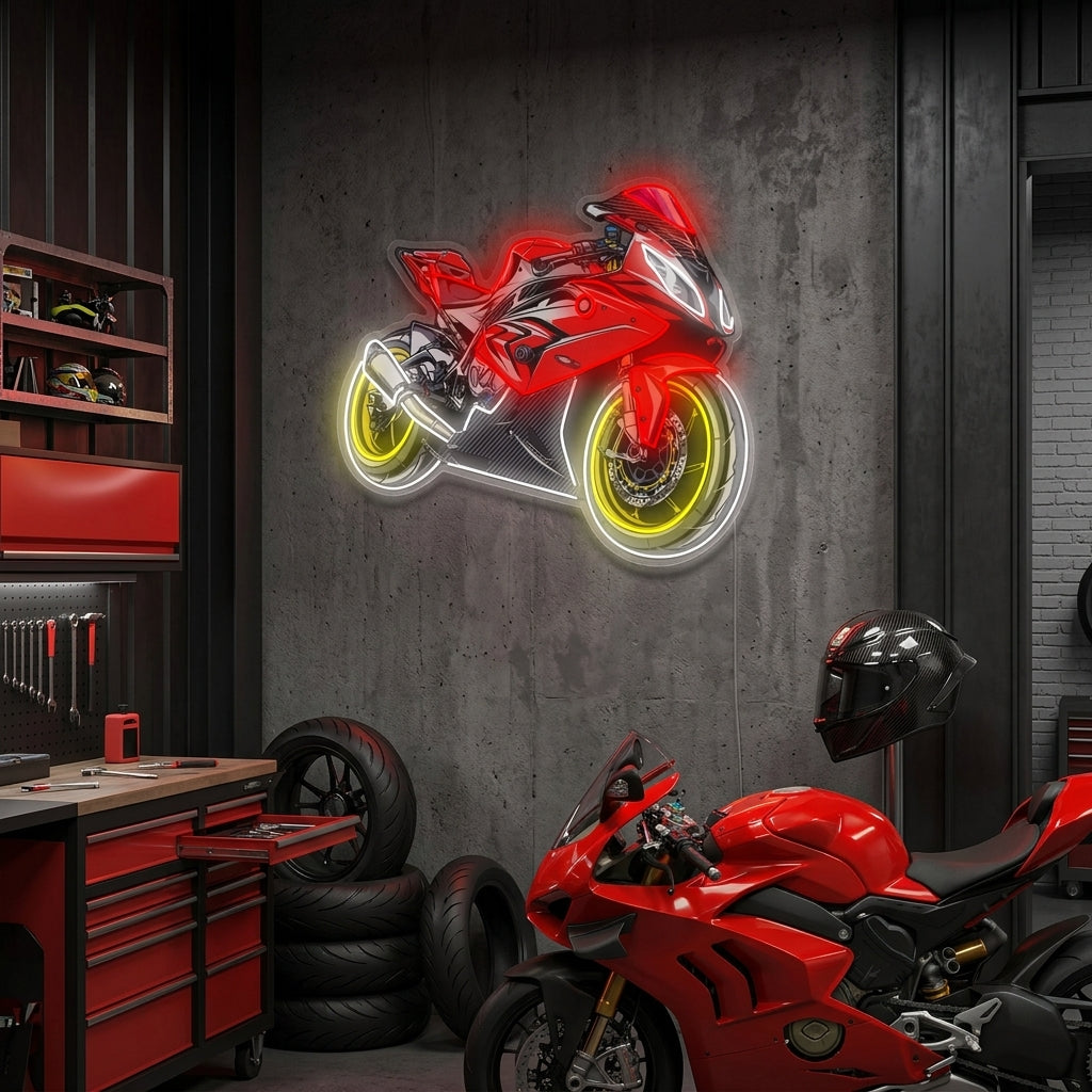"Motorcycle" Neon Sign