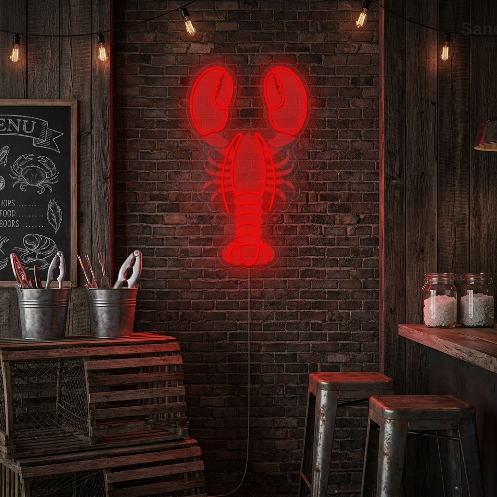 "Lobster" Neon Sign