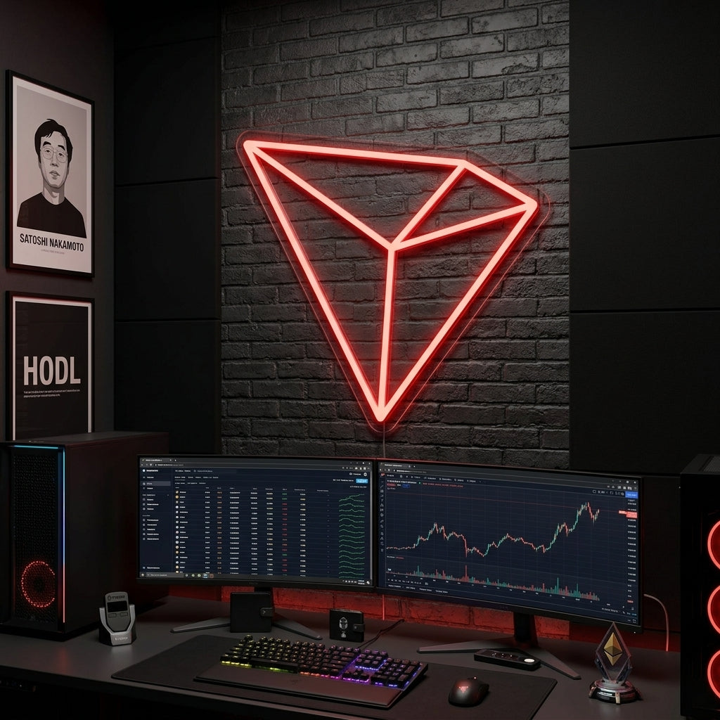 "Tron TRX" Neon Sign
