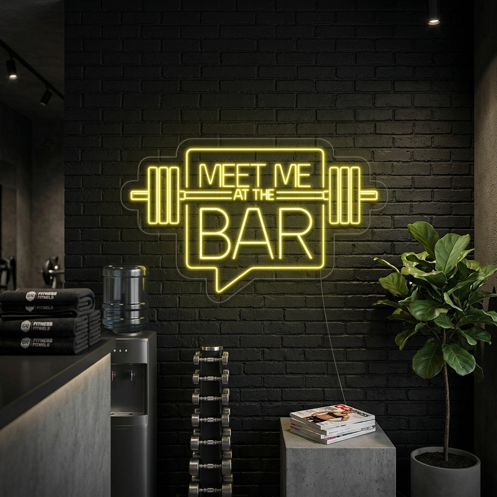 "Meet Me At The Bar" Neon Sign