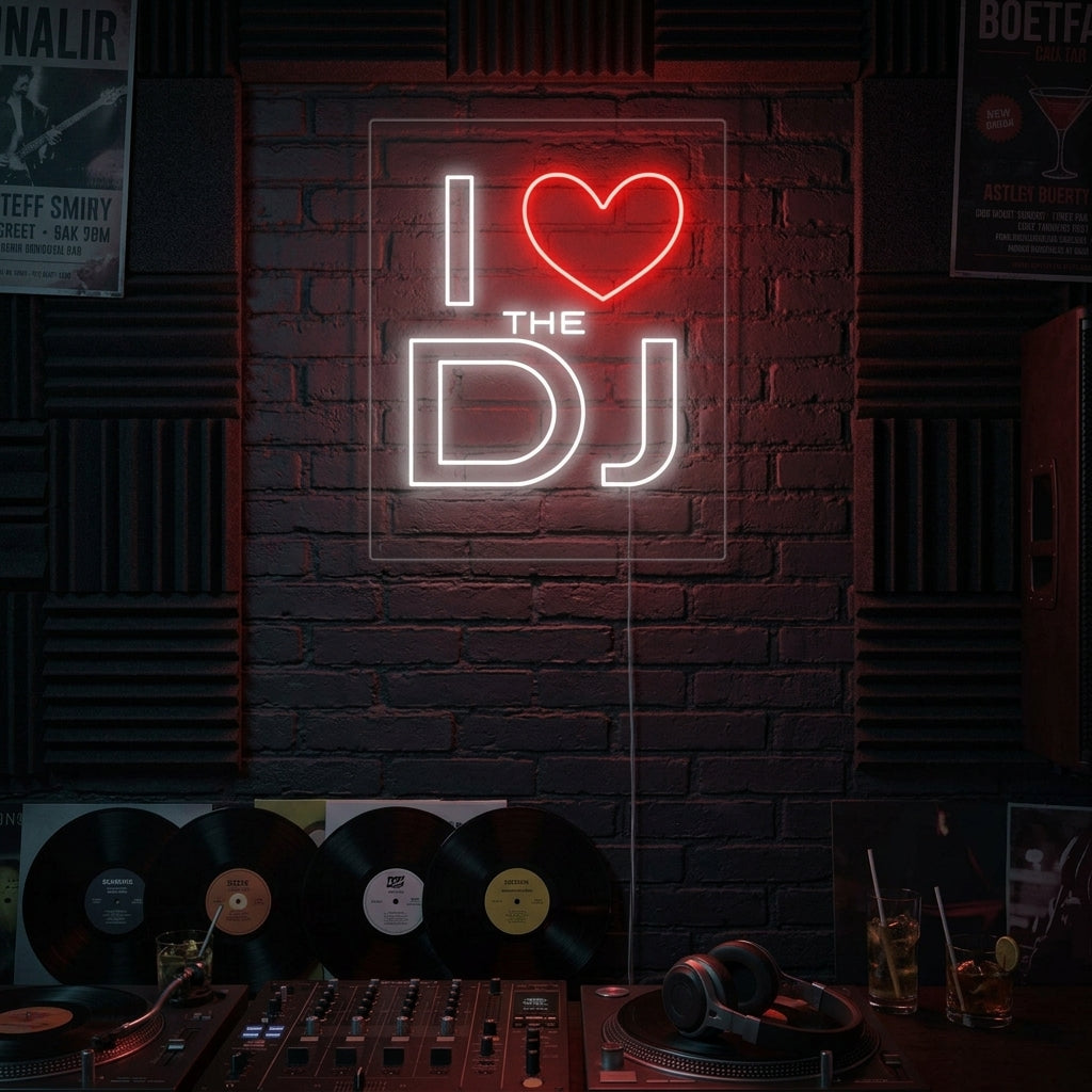 "I Love The Dj" Neon Sign