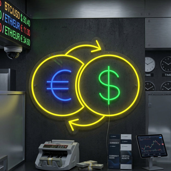 "Money Exchange" Neon Sign