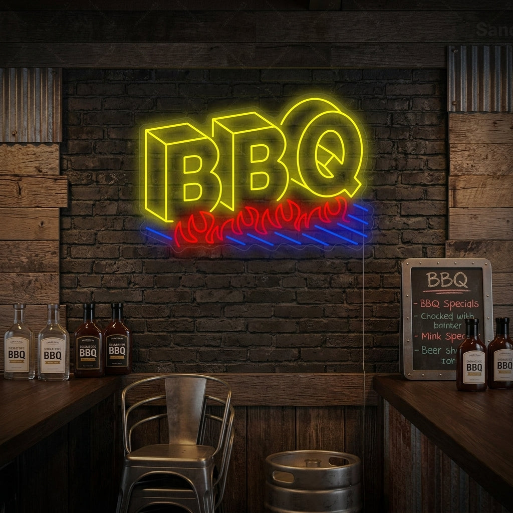 "BBQ Logo" Neon Sign