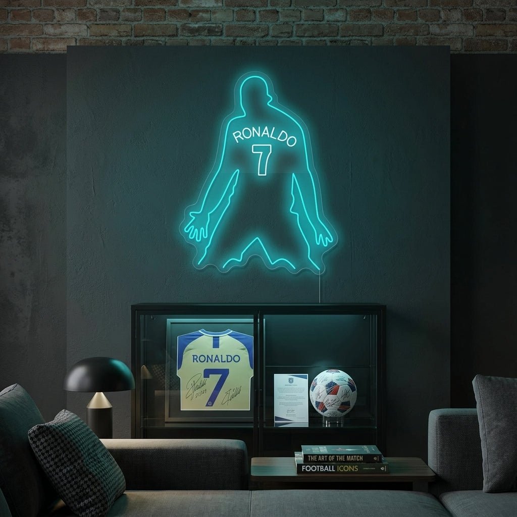 "Famous Soccer Ball Star" Neon Sign