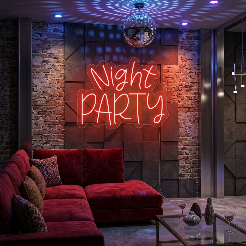 "Night Party" Neon Sign