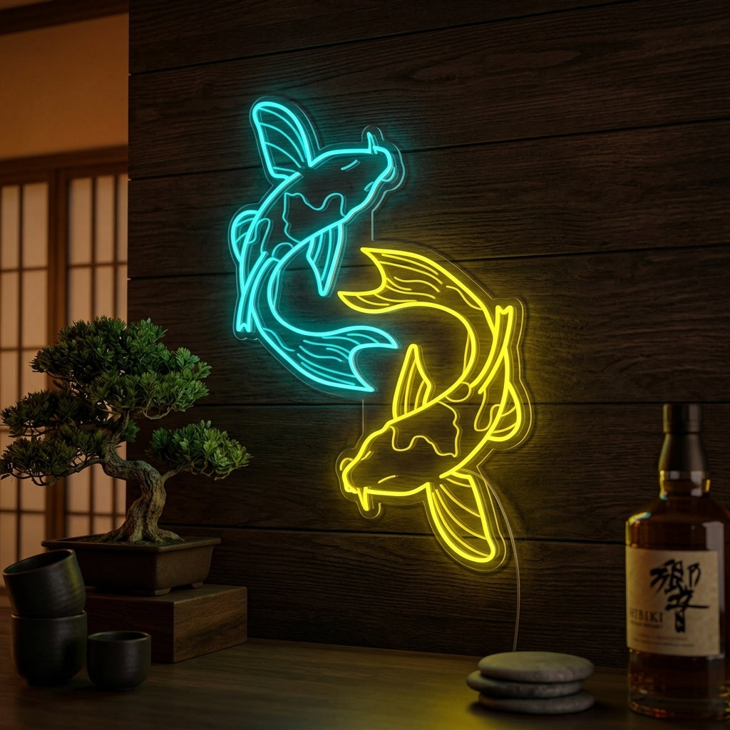 "Koi Fish" Neon Sign