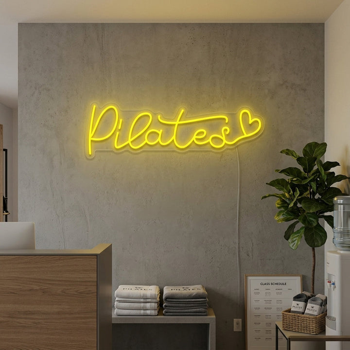 "Pilates Heart" Neon Sign