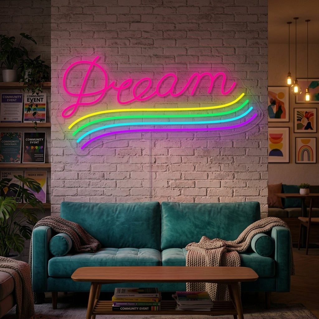 "LGBT Dream Rainbow" Neon Sign