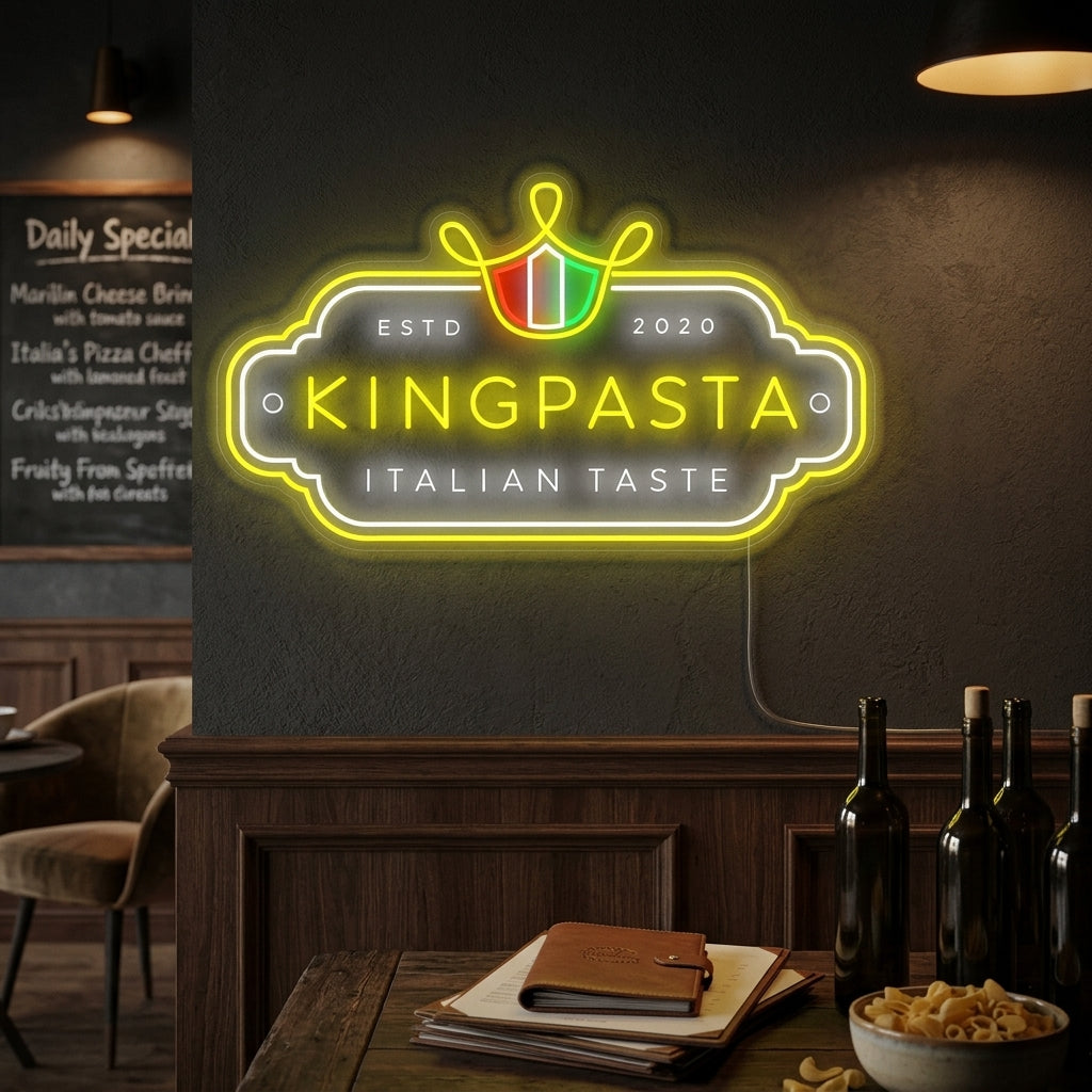 "King Pasta" Neon Sign