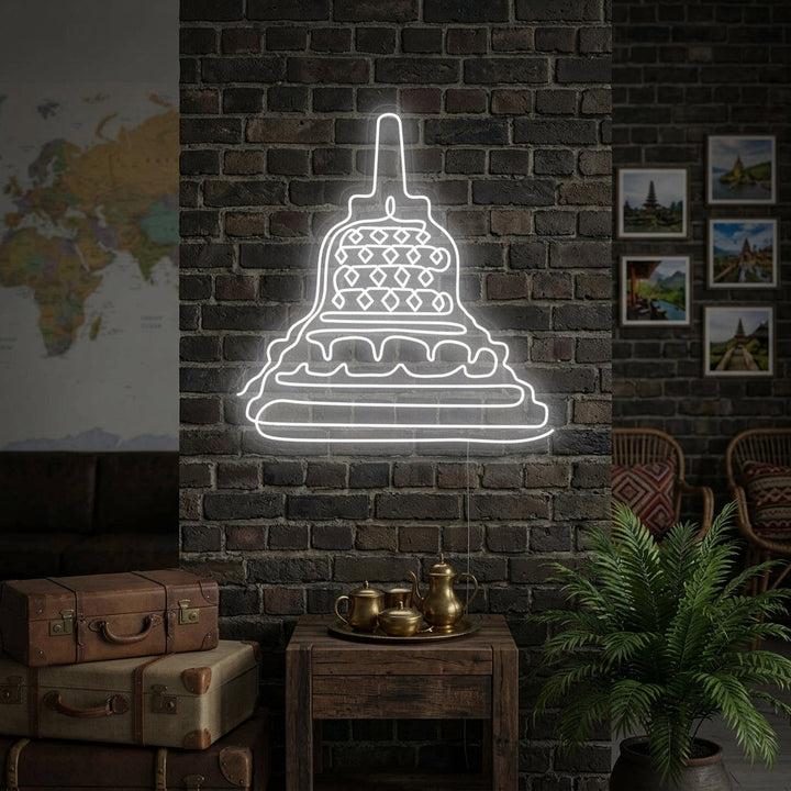 "Indonesia Borobudur Temple" Neon Sign
