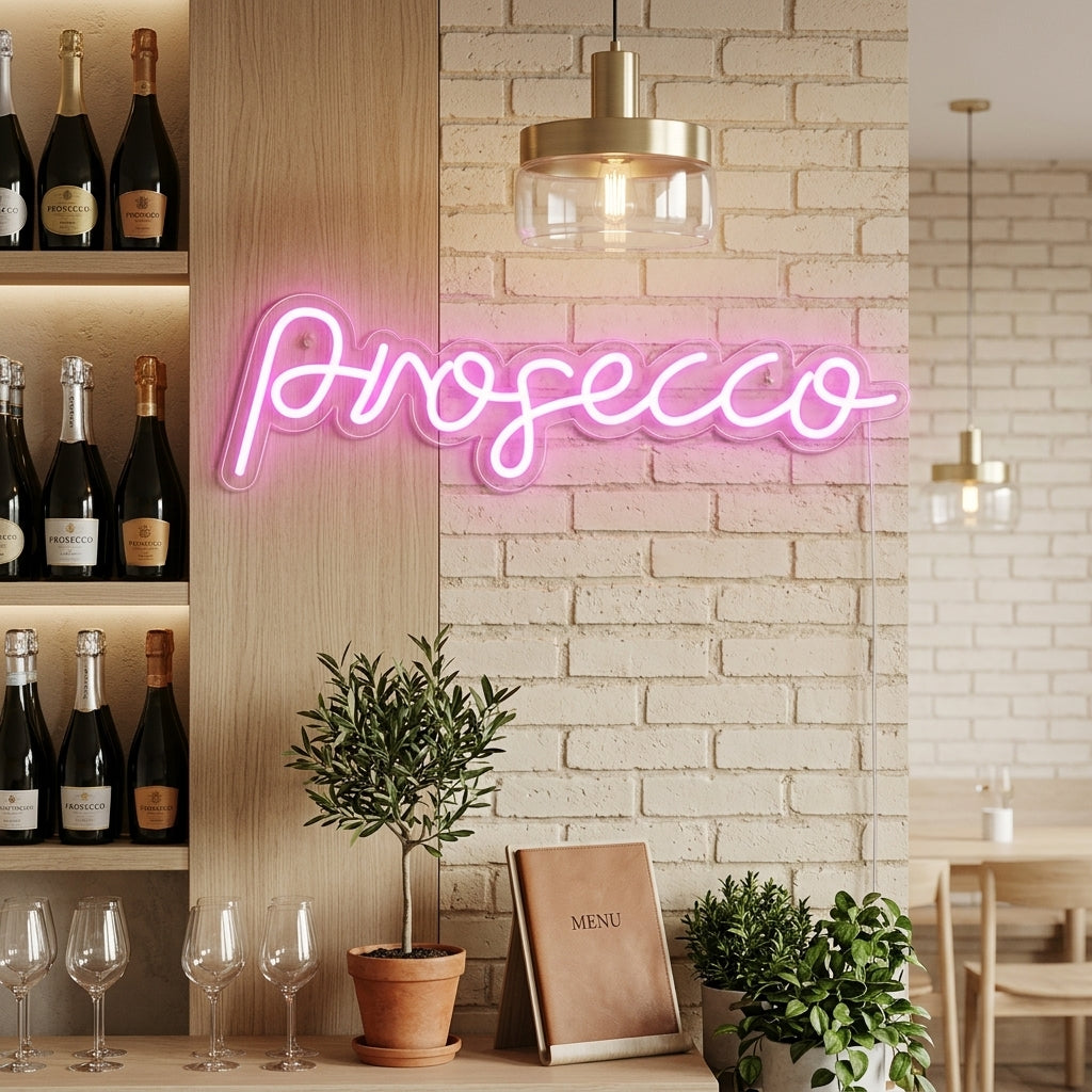 "Prosecco Beer Bar" Neon Sign