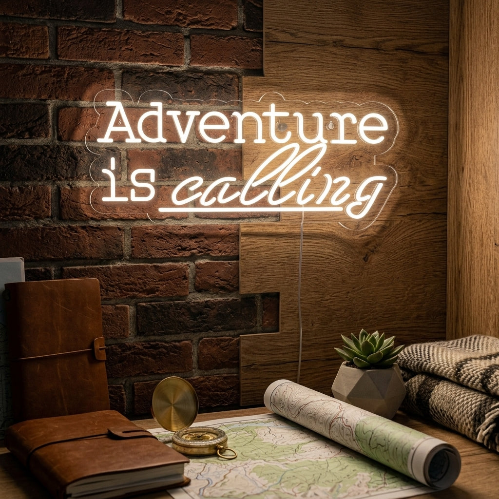 "Adventure is Calling" Neon Sign