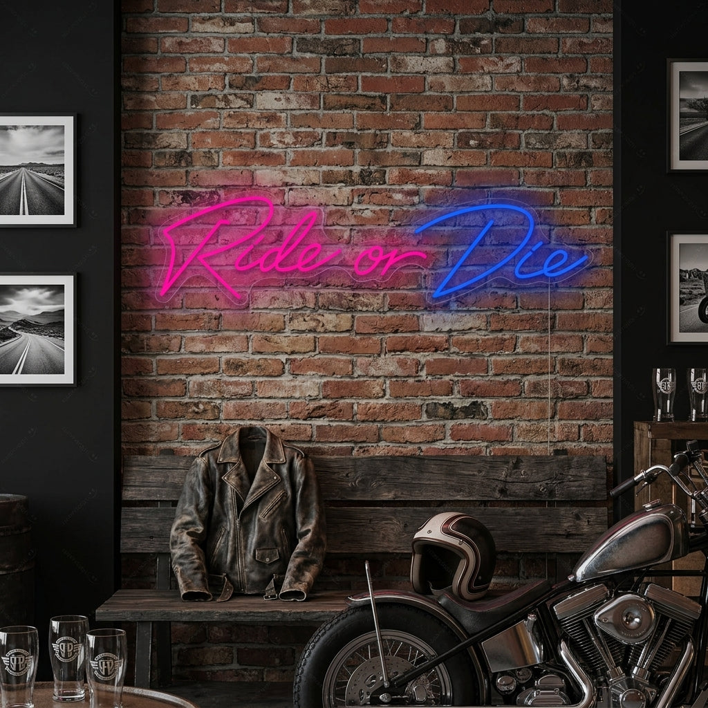 "Ride Or Die" Neon Sign