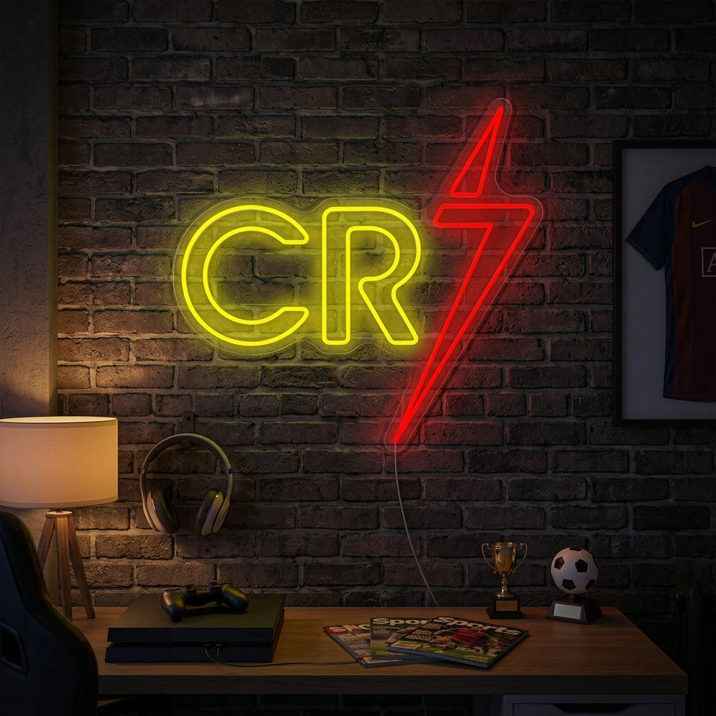 "Cr7" Neon Sign