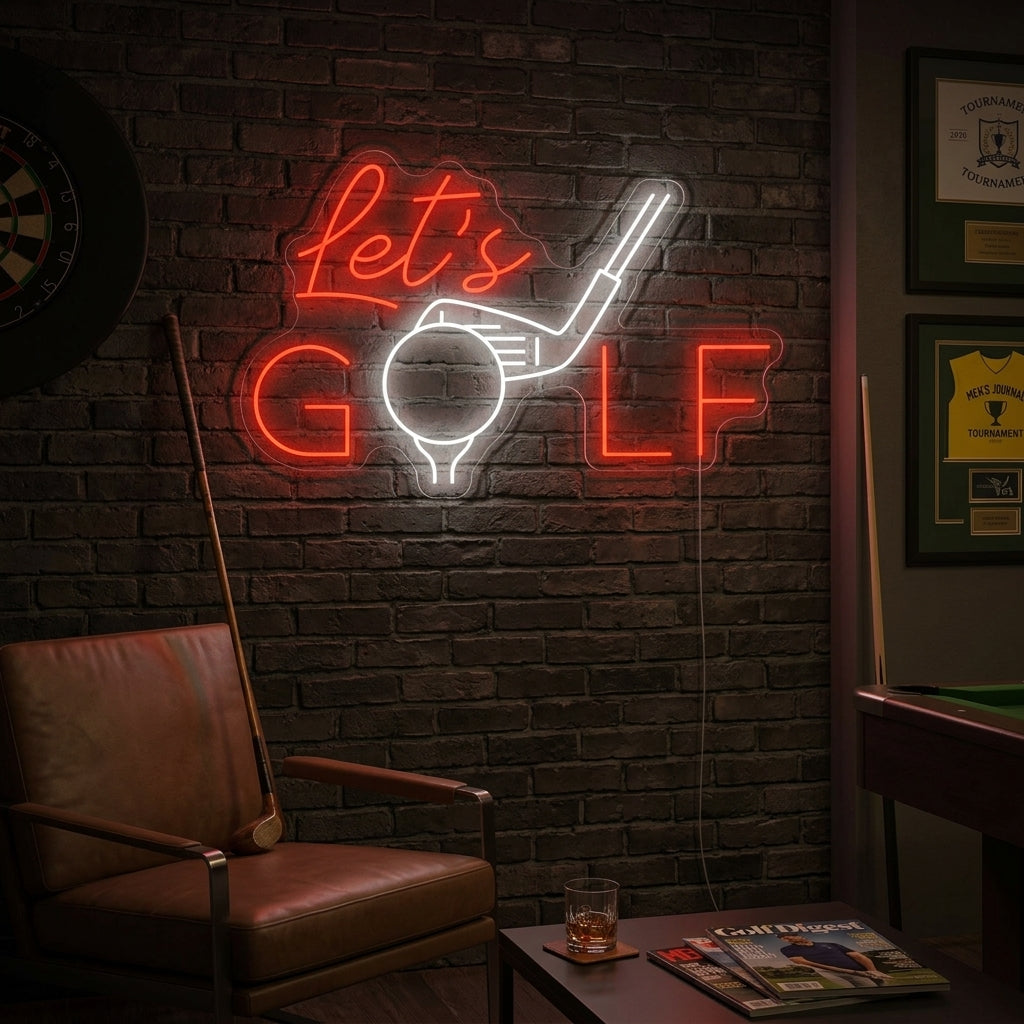 "Let's Golf" Neon Sign