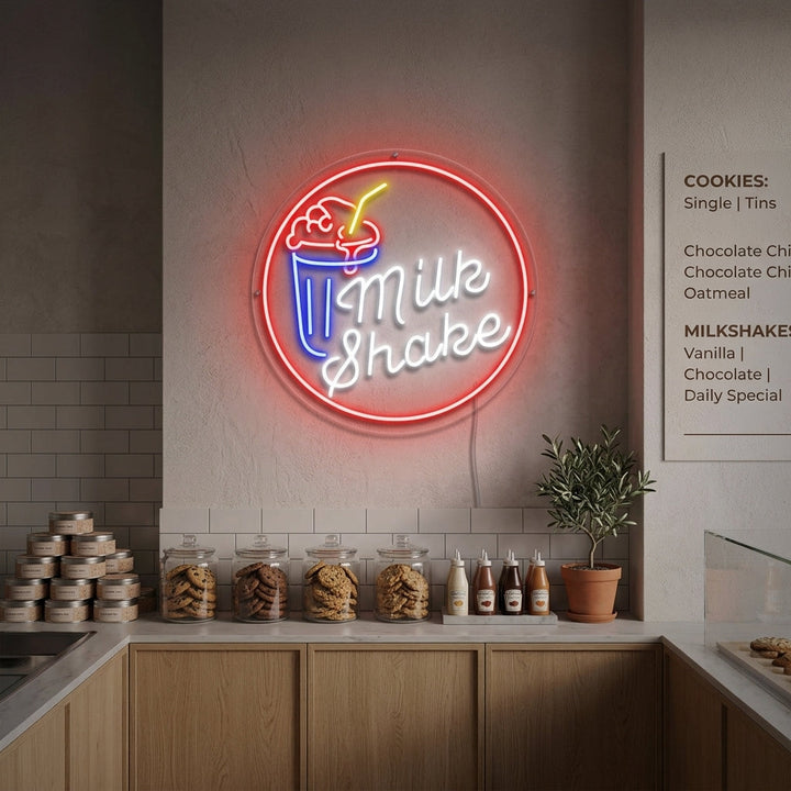 "Milk Shake" Neon Sign