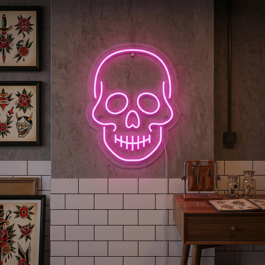 "Skull" Neon Sign