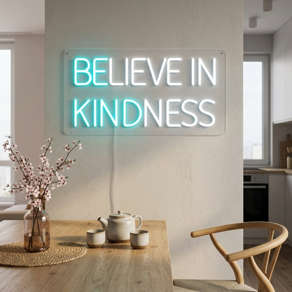 "DELIEVE IN KINDNESS" Neon Sign