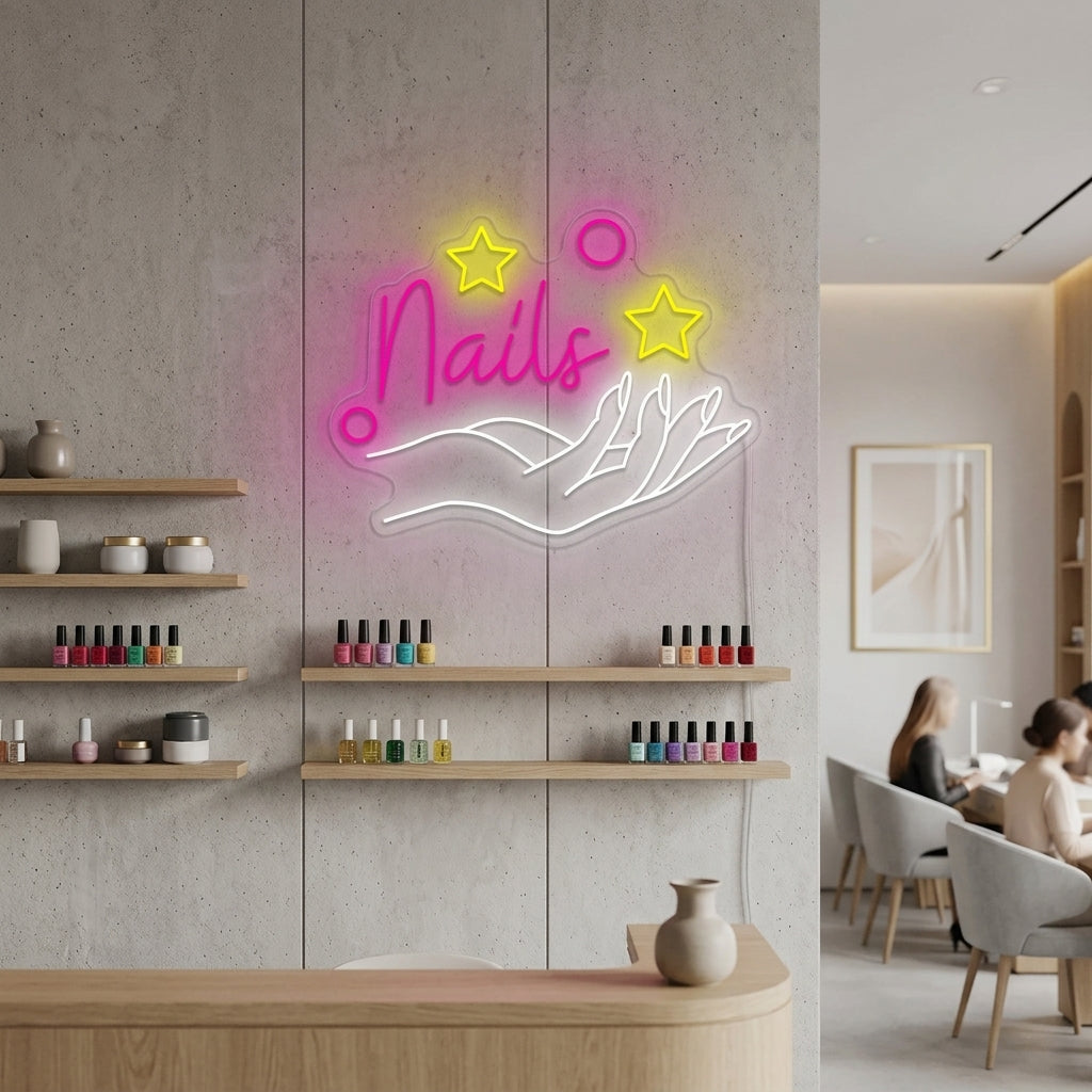 "Nail Salon" Neon Sign