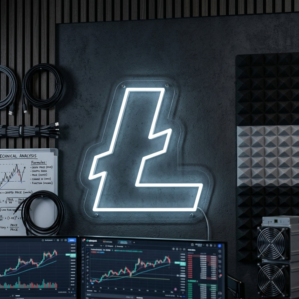 "LITECOIN LTC" Neon Sign
