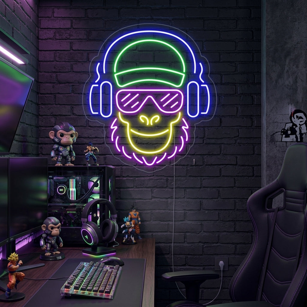 "Cool Monkey" Neon Sign