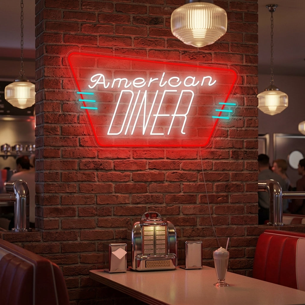 "American Diner" Neon Sign