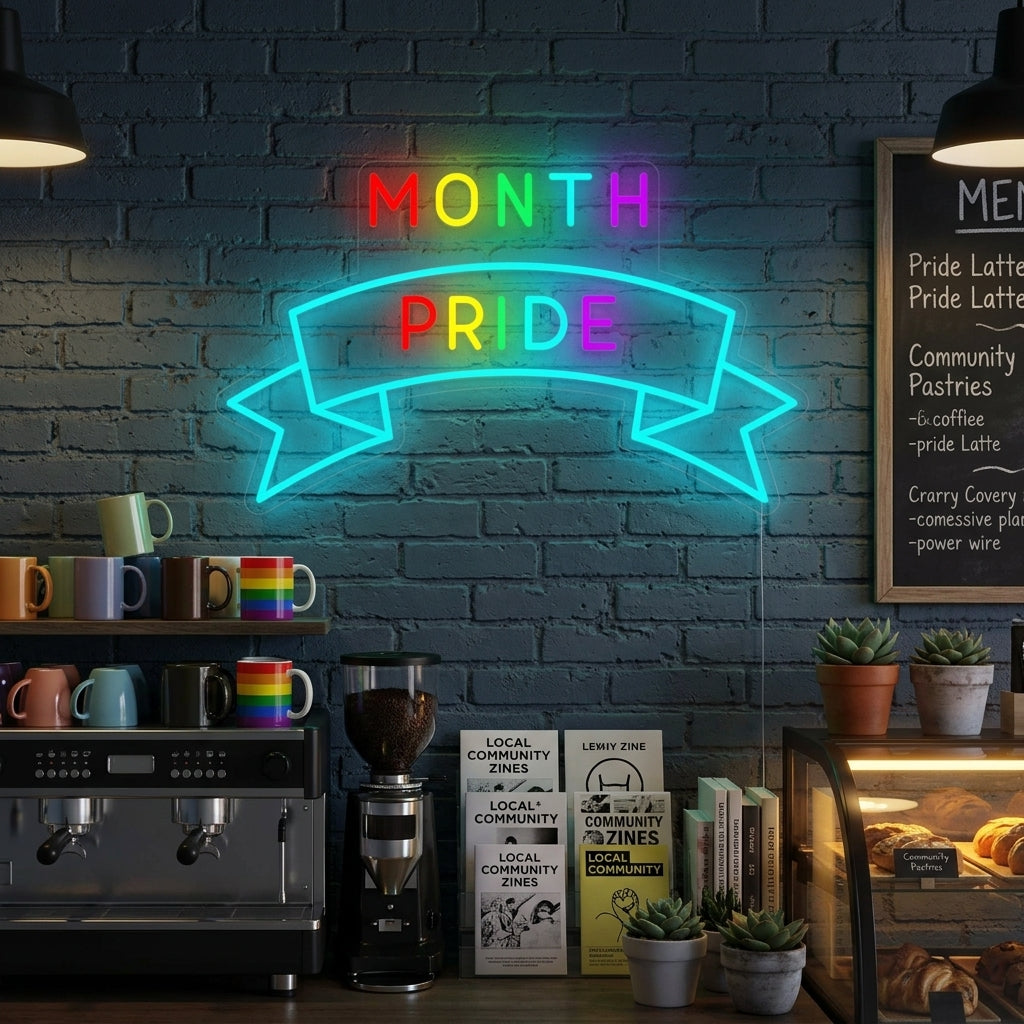 "LGBT Month Pride" Neon Sign