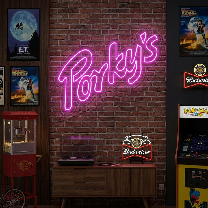 "Porky" Neon Sign