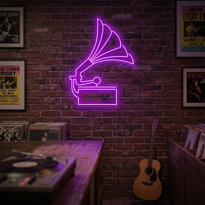 "Gramophone" Neon Sign