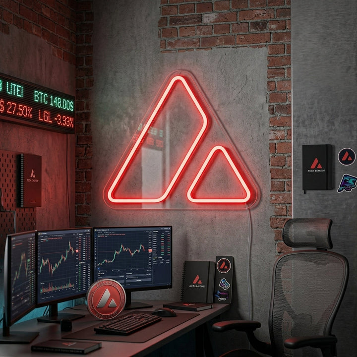 "AVAX Avalanche" Neon Sign