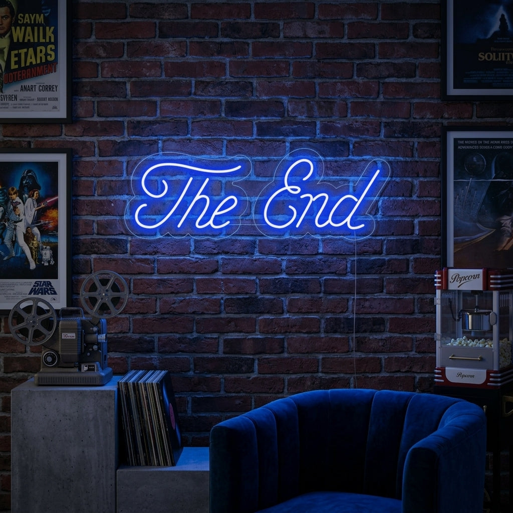 "The End" Neon Sign