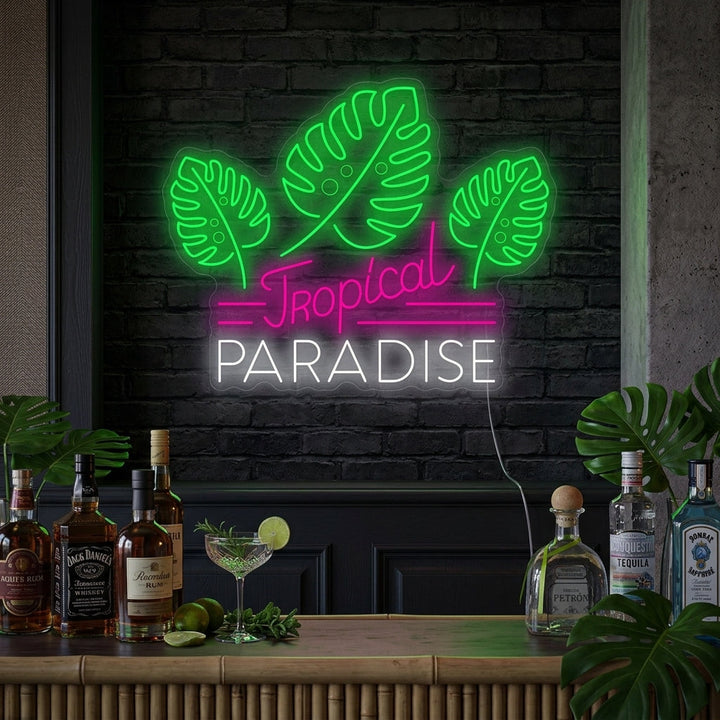 "Tropical Paradise" Neon Sign