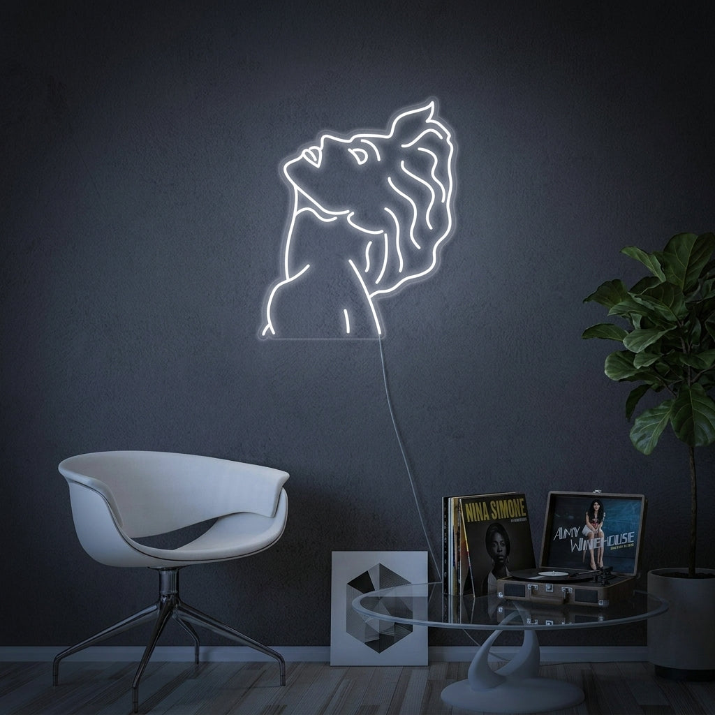 "Pop Art Singer" Neon Sign