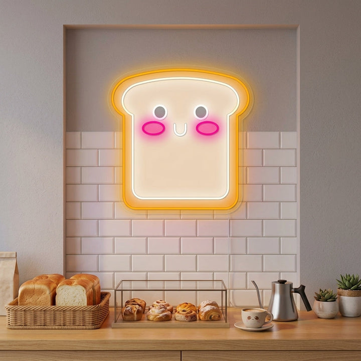 "Kawaii Slice Bread" Neon Sign