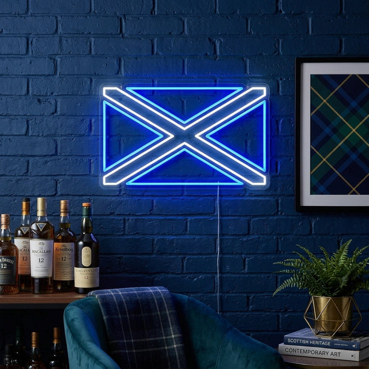 "Flag of Scotland" Neon Sign