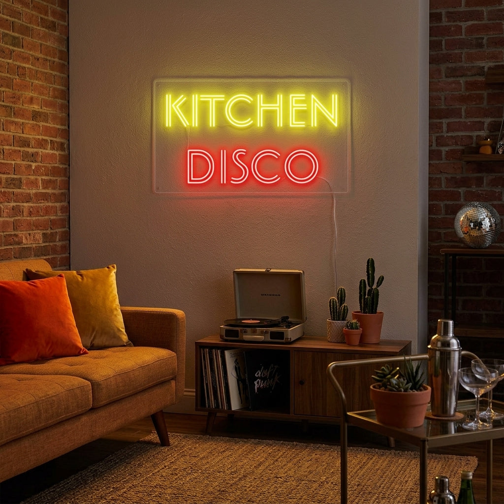 "Kitchen Disco" Neon Sign