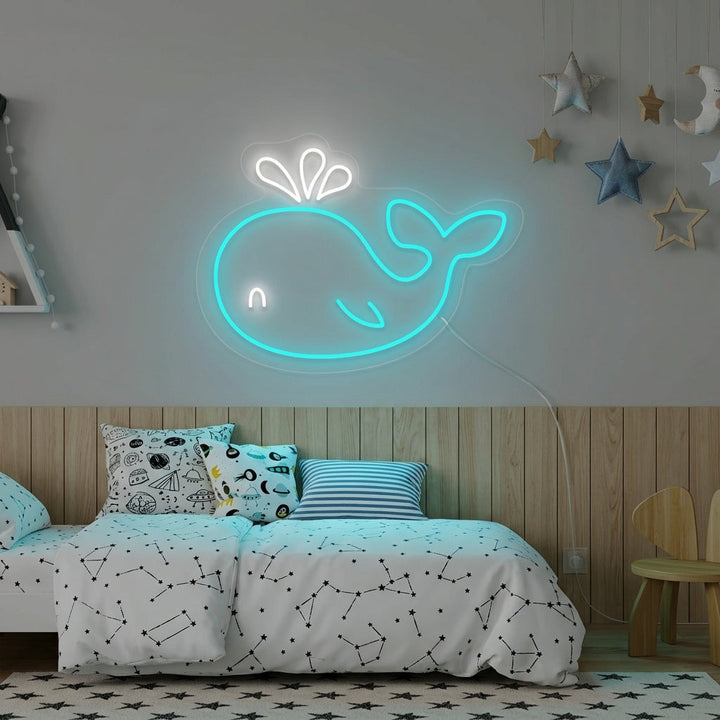 "Dolphin, Kids Room Decor" Neon Sign