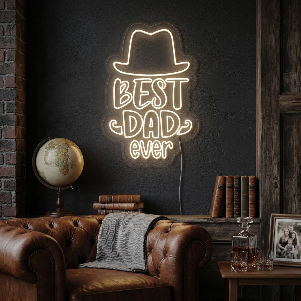 "Best Dad Ever" Neon Sign