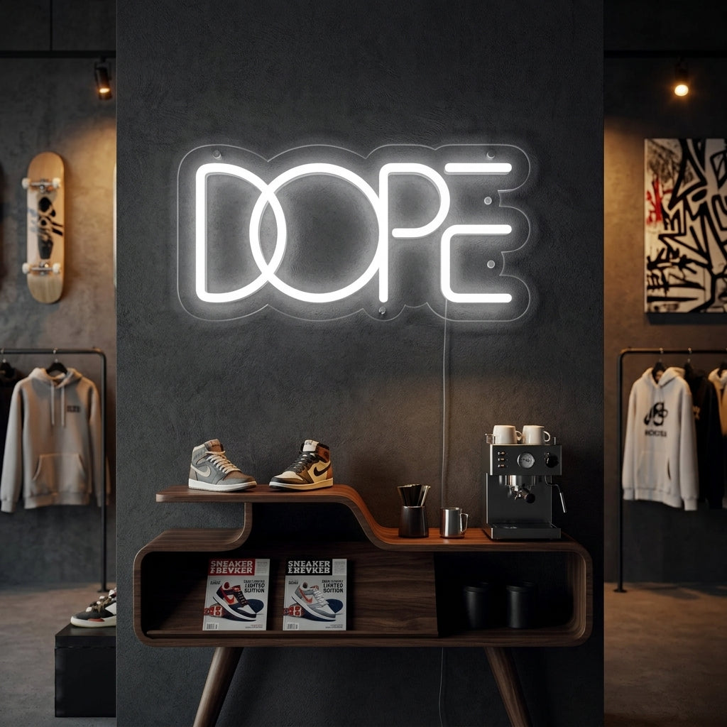 "DOPE" Neon Sign