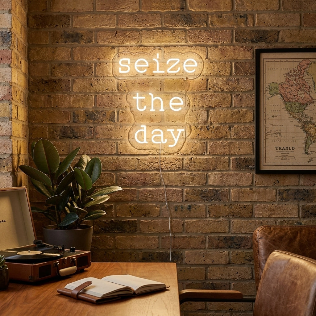 "Seize The Day" Neon Sign