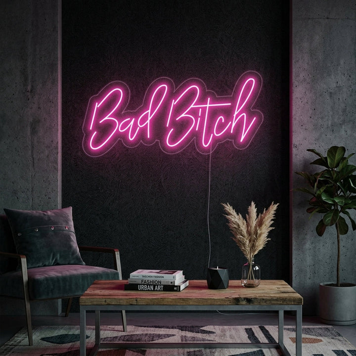 "Bad Bitch" Neon Sign