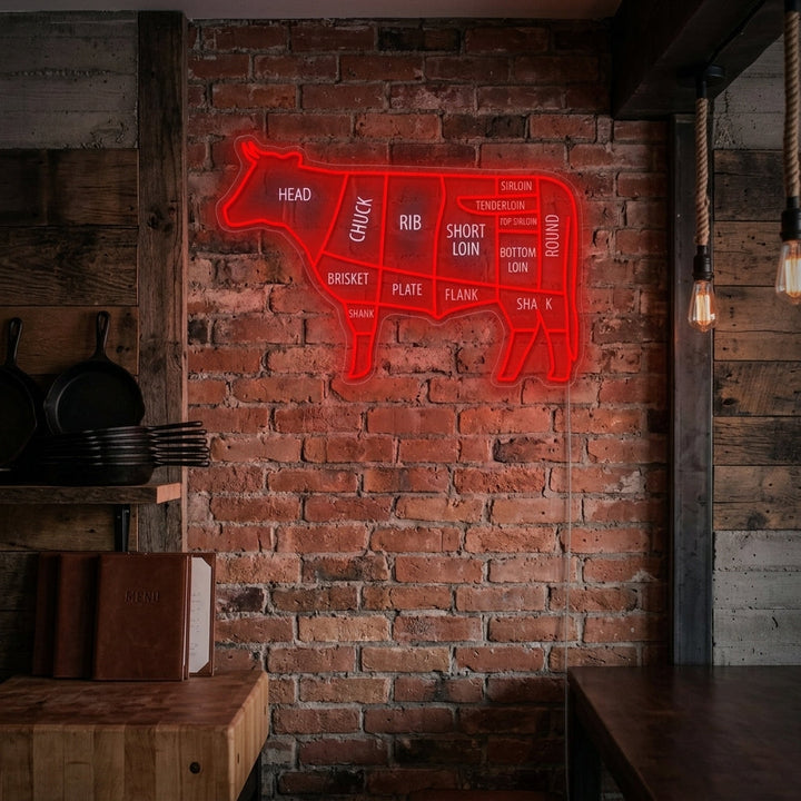 "Cut Of Beef" Neon Sign