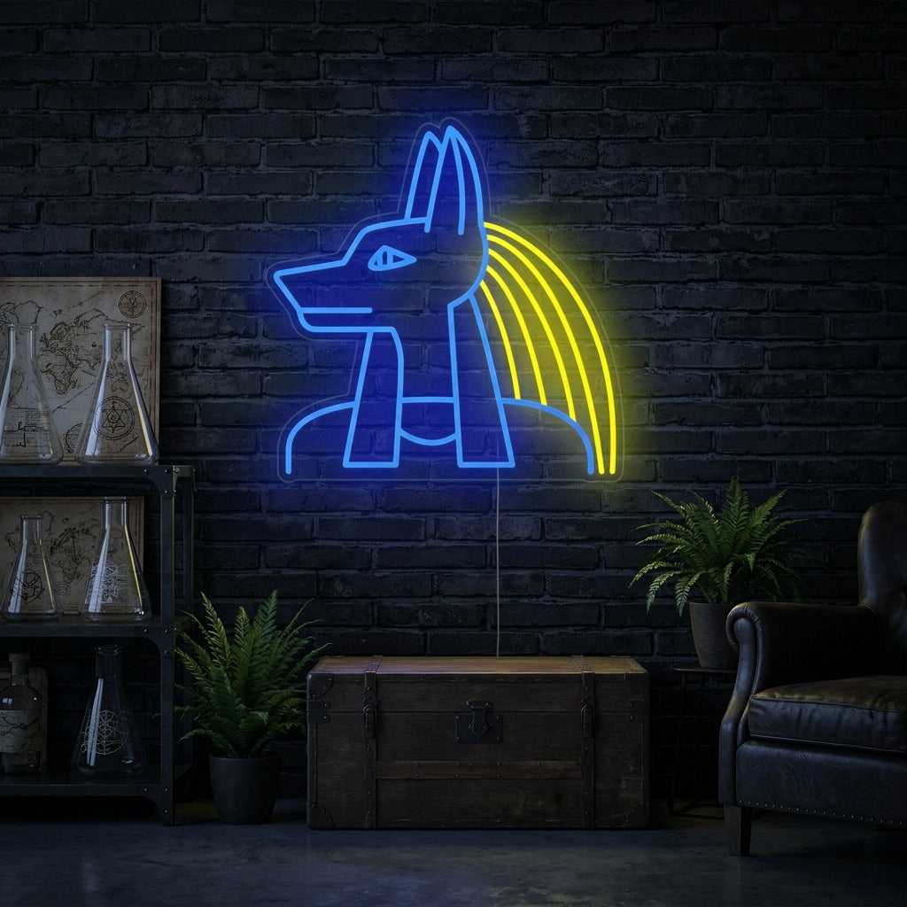 "Egypt Anubis God" Neon Sign