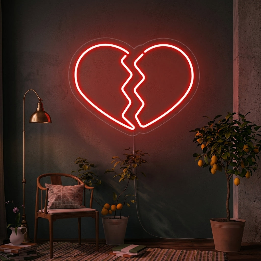 "Heart Broken" Neon Sign