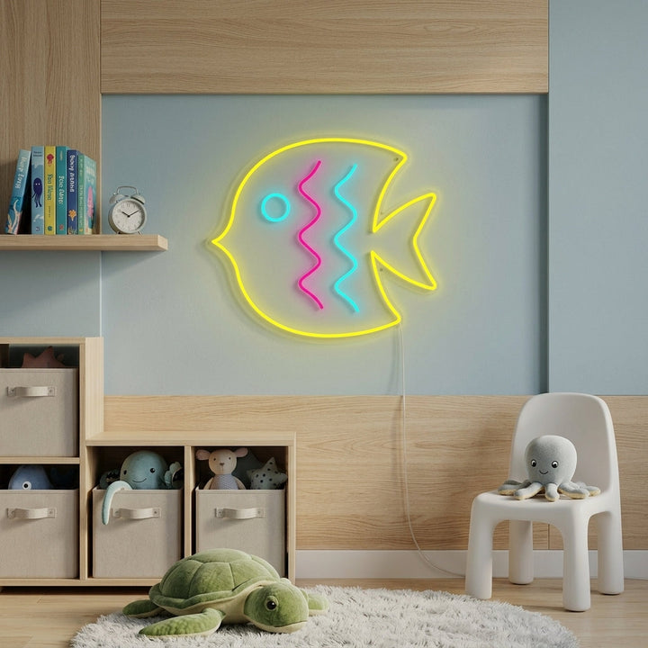 "Tropical Fish, Kids Room Decor" Neon Sign