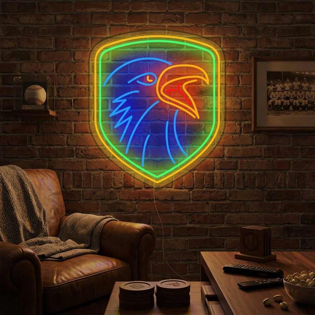 "Eagle with Shiled" Neon Sign